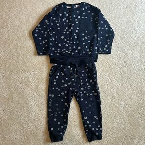 Miles the Label Toddler 24M navy sweatshirt and sweatpant set